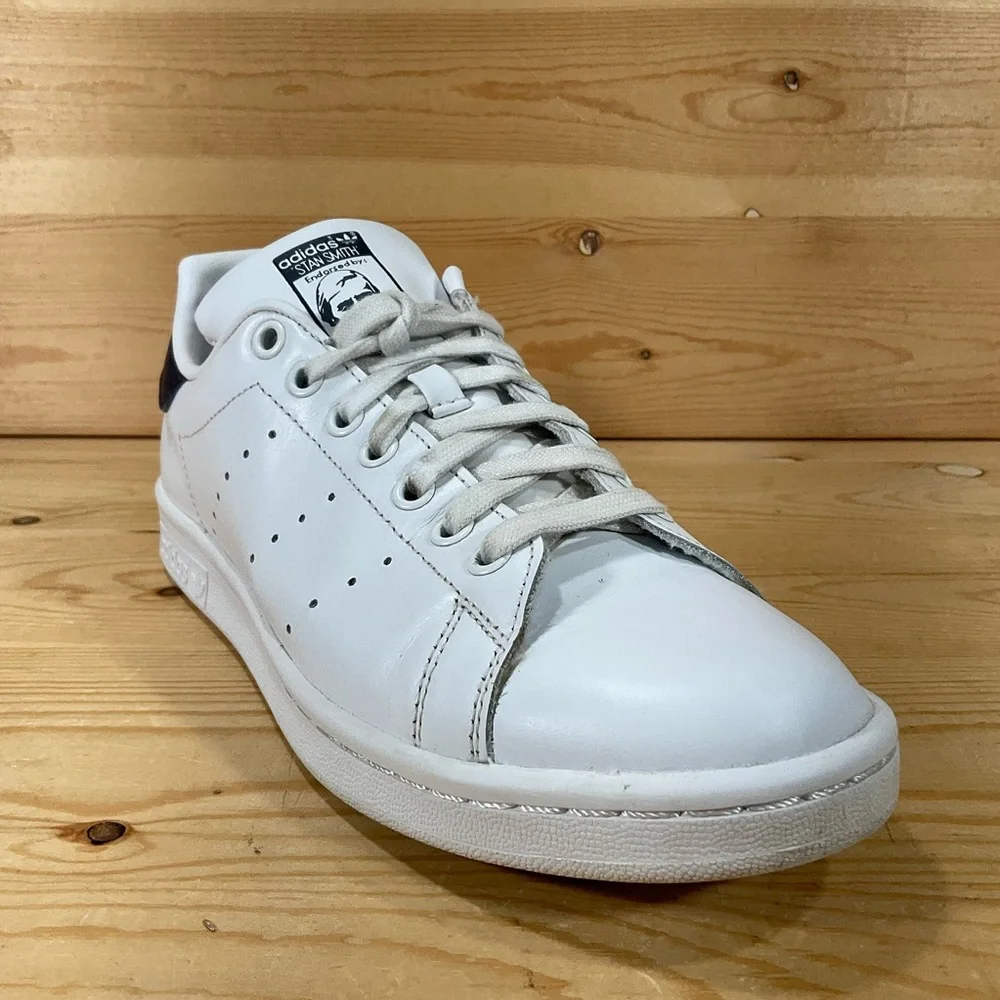 adidas Originals | Shoes | Adidas Originals Stan Smith Shoes Size Womens 85 White  Navy Leather S820 | Poshmark